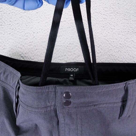 Proof Huckberry Shorts Mens 33 Gray Drawstring Chino Casual Pockets - Picture 3 of 15